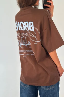 Unisex Bronze Snake Signature Tee Choc