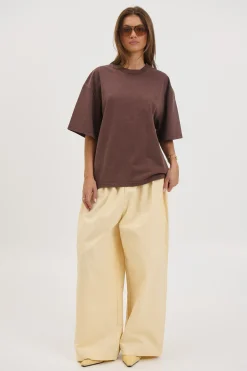 Unisex Emmett Box Tee Chocolate