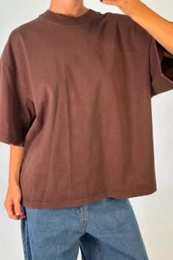 Unisex Emmett Box Tee Chocolate