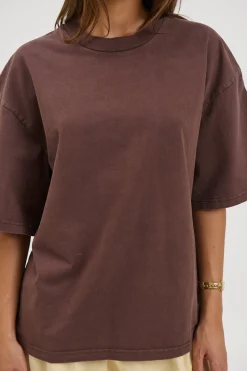 Unisex Emmett Box Tee Chocolate