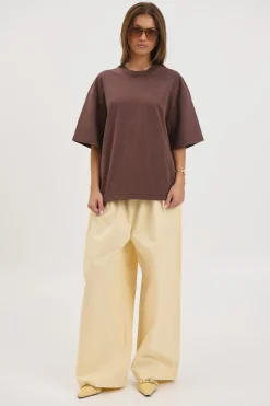 Unisex Emmett Box Tee Chocolate