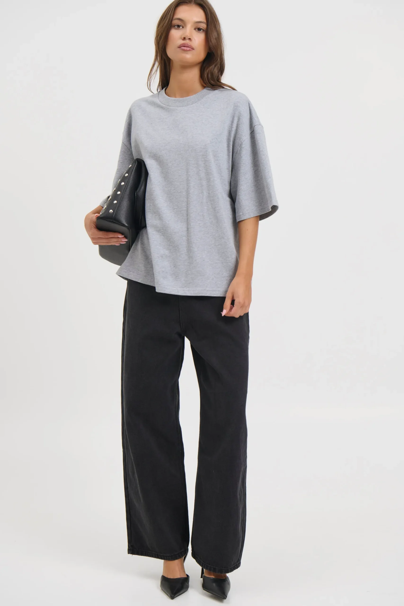 Unisex Emmett Box Tee Grey