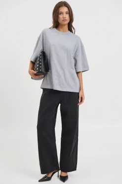 Unisex Emmett Box Tee Grey