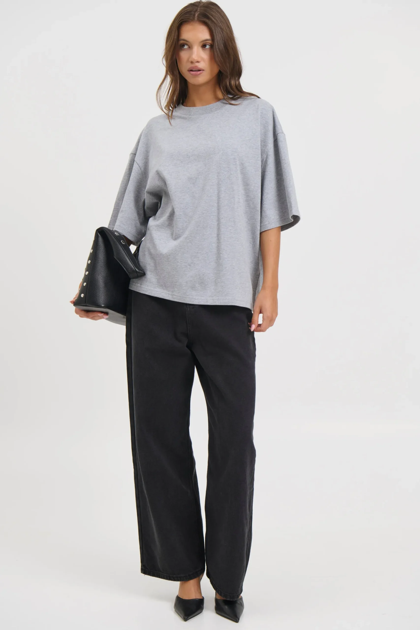 Unisex Emmett Box Tee Grey