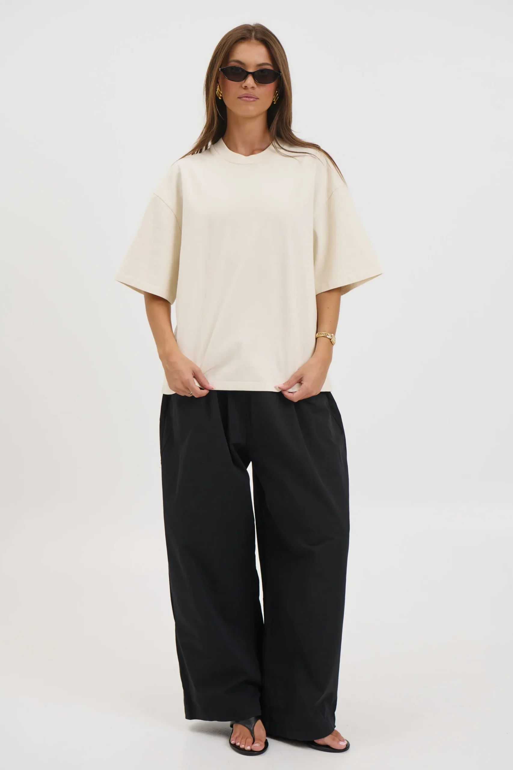 Unisex Emmett Box Tee Ivory