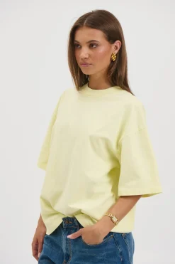 Unisex Emmett Box Tee Lemon