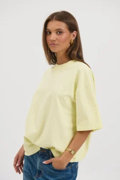 Unisex Emmett Box Tee Lemon