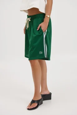 Unisex Julian Mesh Short Emerald