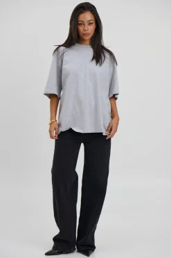 Unisex Midweight Signature Tee Grey