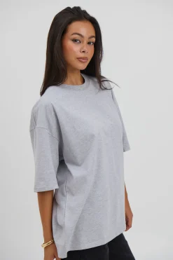 Unisex Midweight Signature Tee Grey