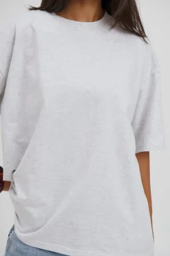 Unisex Midweight Signature Tee White Marle