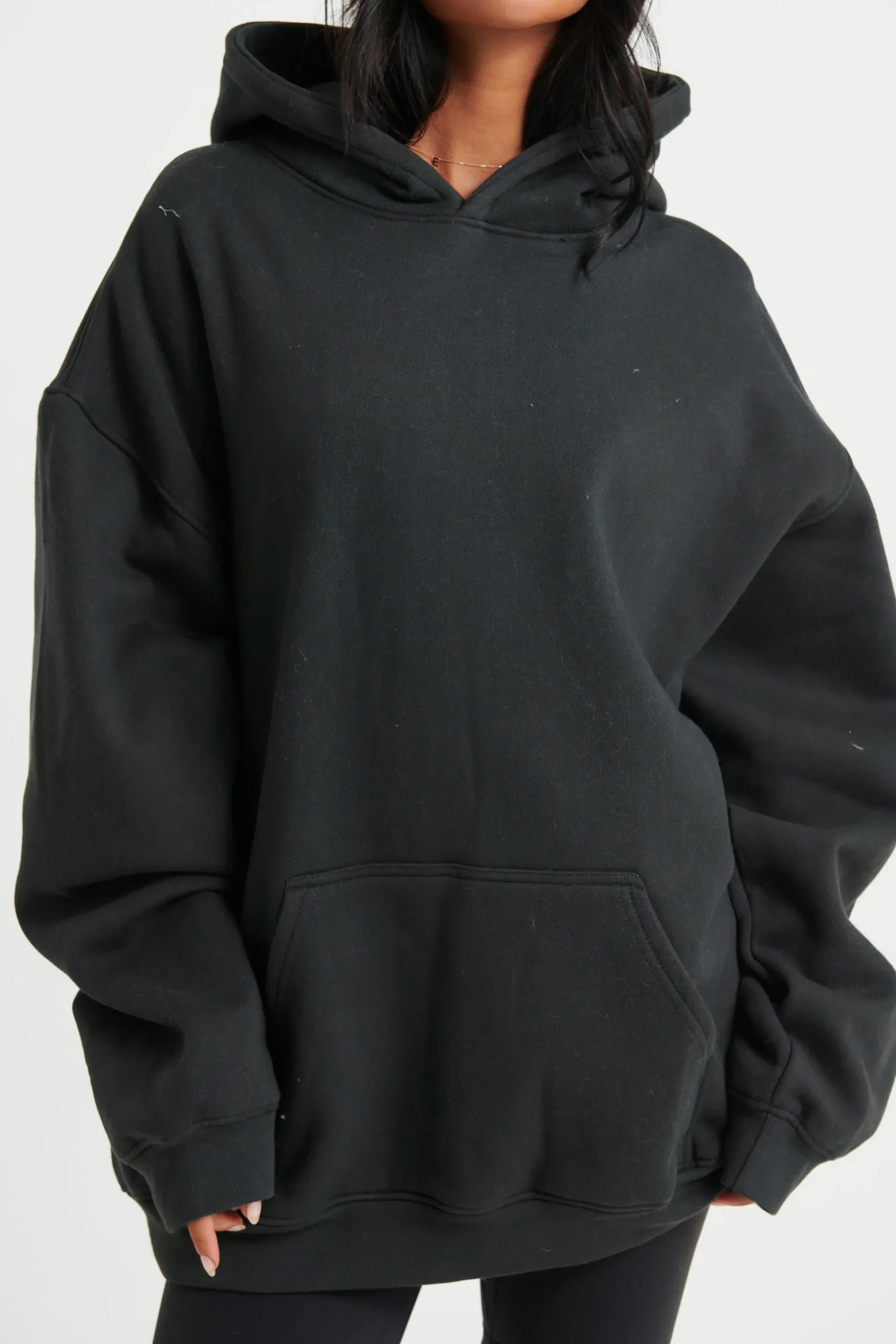 Unisex Roman Oversize Hoodie Black