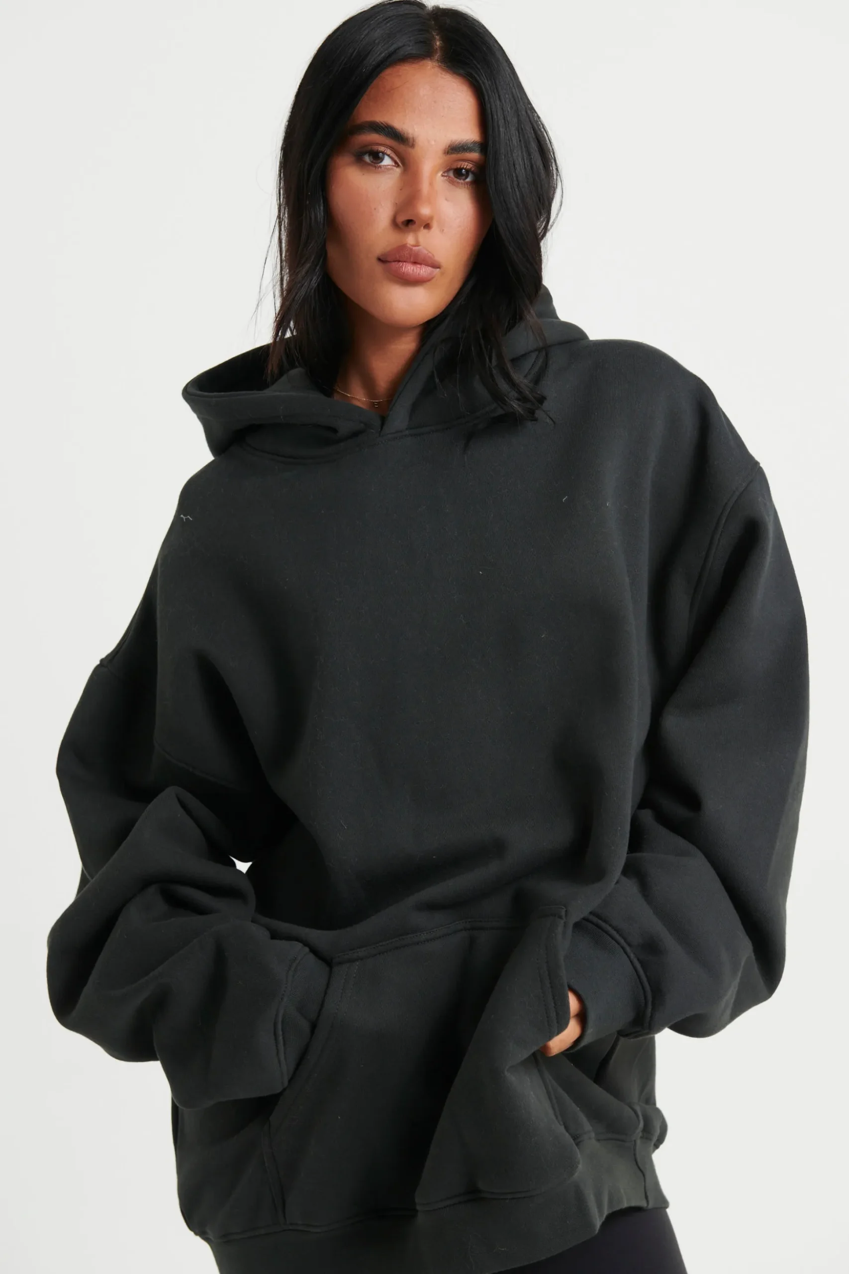 Unisex Roman Oversize Hoodie Black
