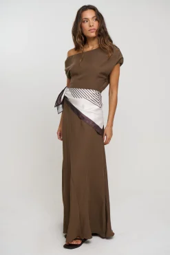 Vail Maxi Dress Chocolate