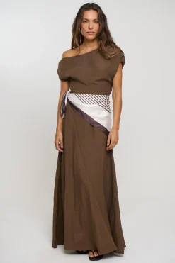 Vail Maxi Dress Chocolate