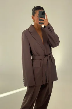 Vance Blazer Chocolate