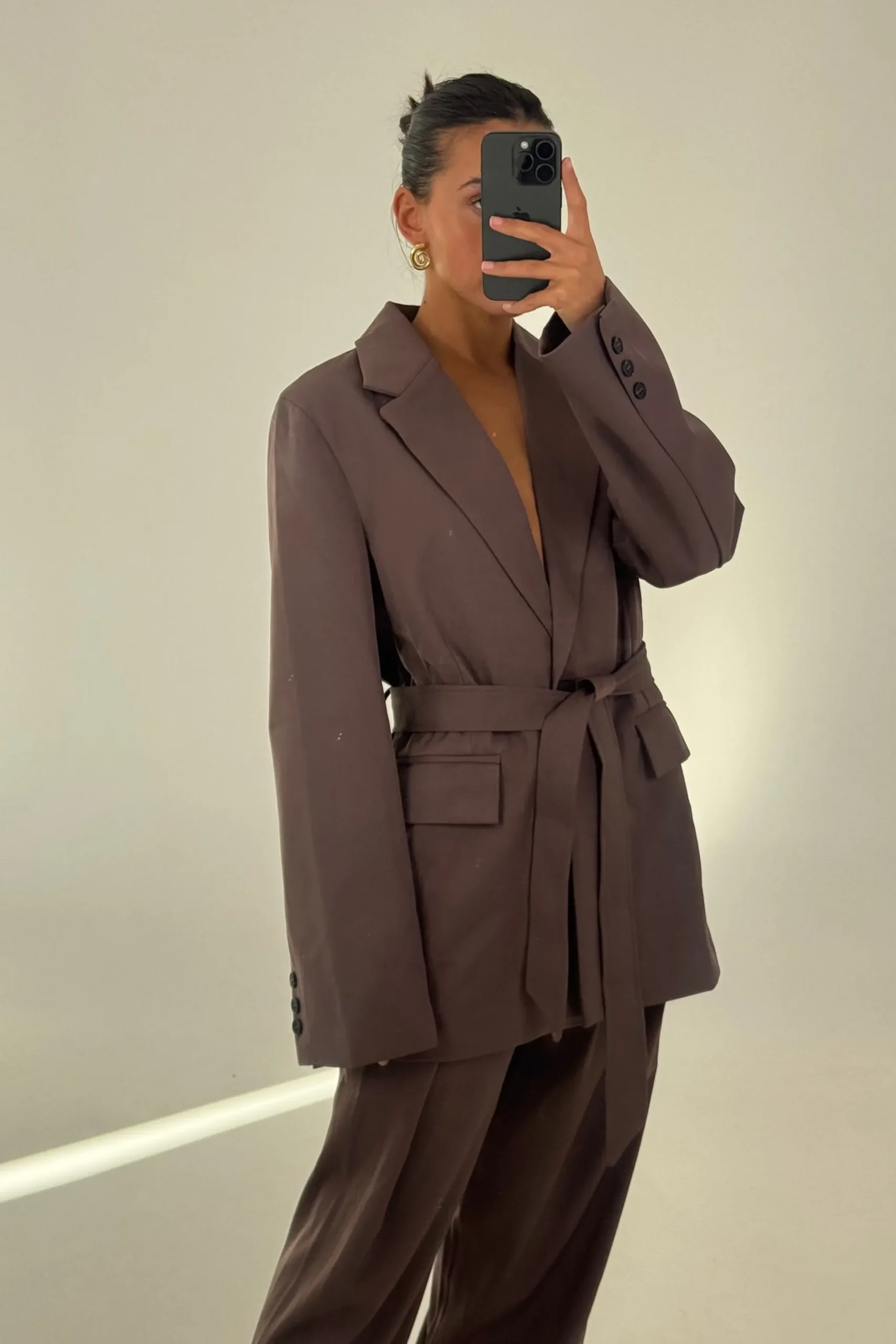 Vance Blazer Chocolate