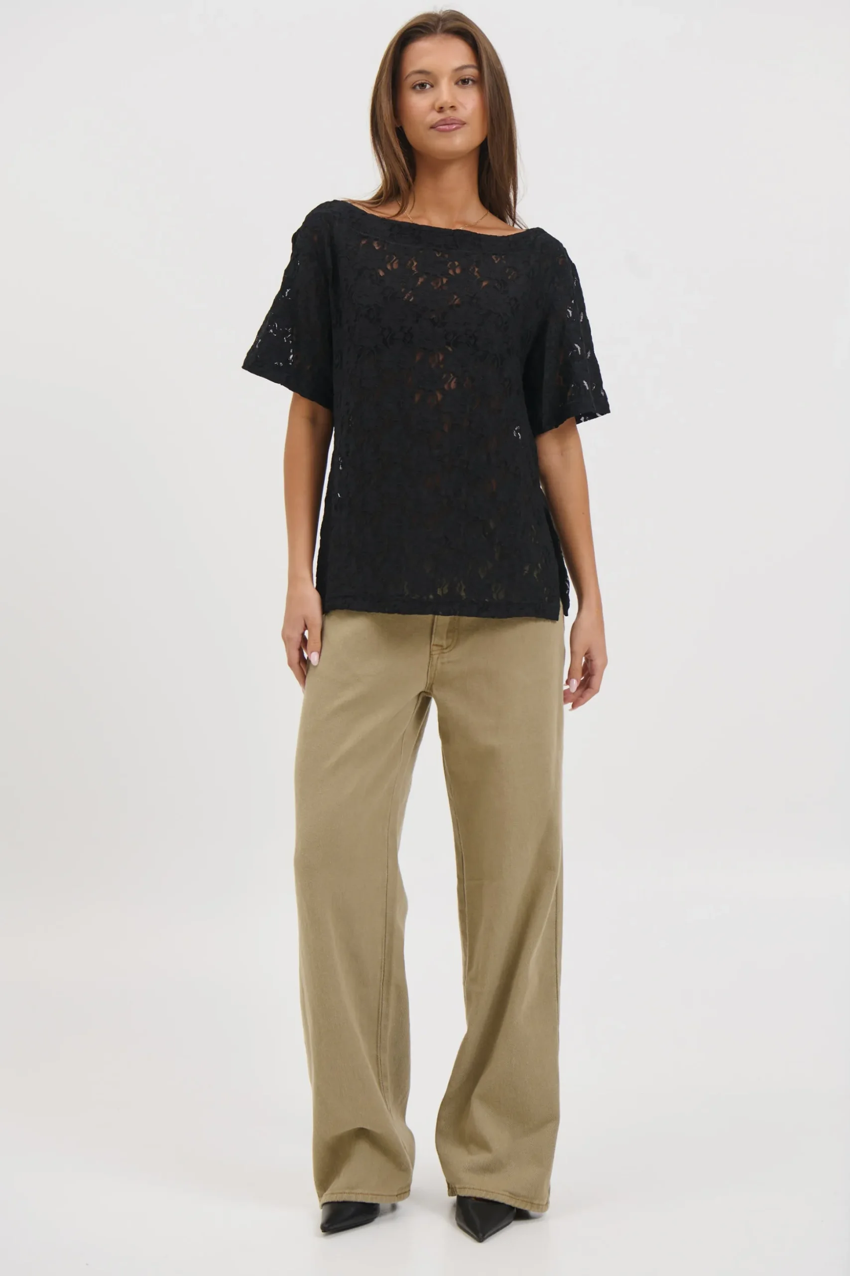 Vanessa Lace Top Black