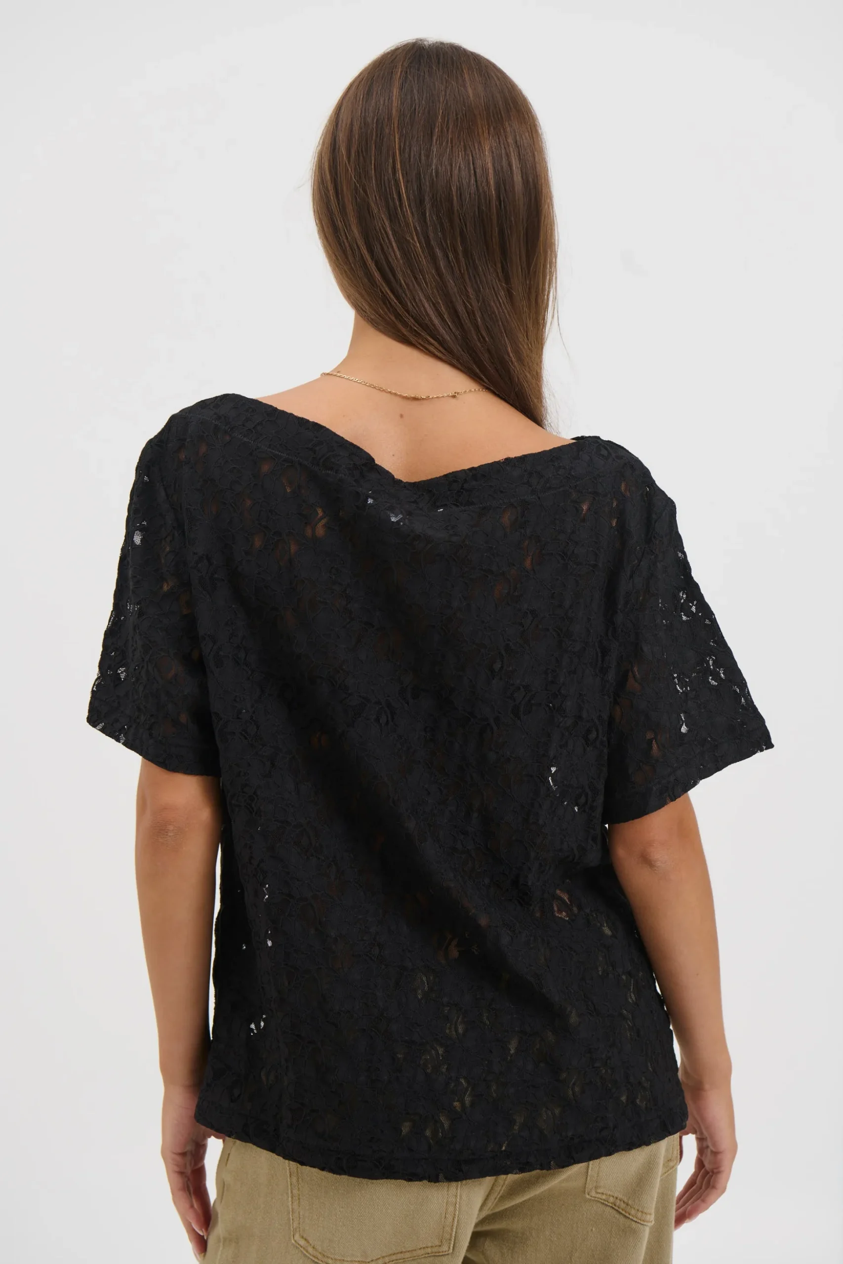 Vanessa Lace Top Black