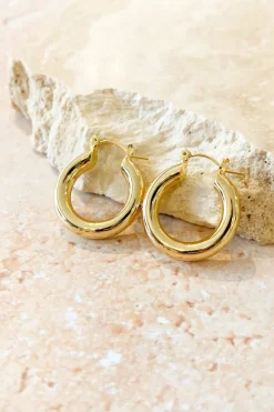 Vanya Hoop Earrings Gold