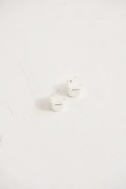 Vera Textured Earring Sterling Silver Plated