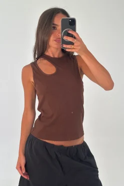 Veronika Tank Bitter Chocolate