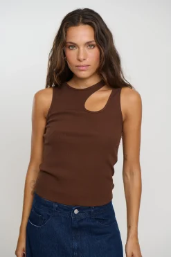 Veronika Tank Bitter Chocolate