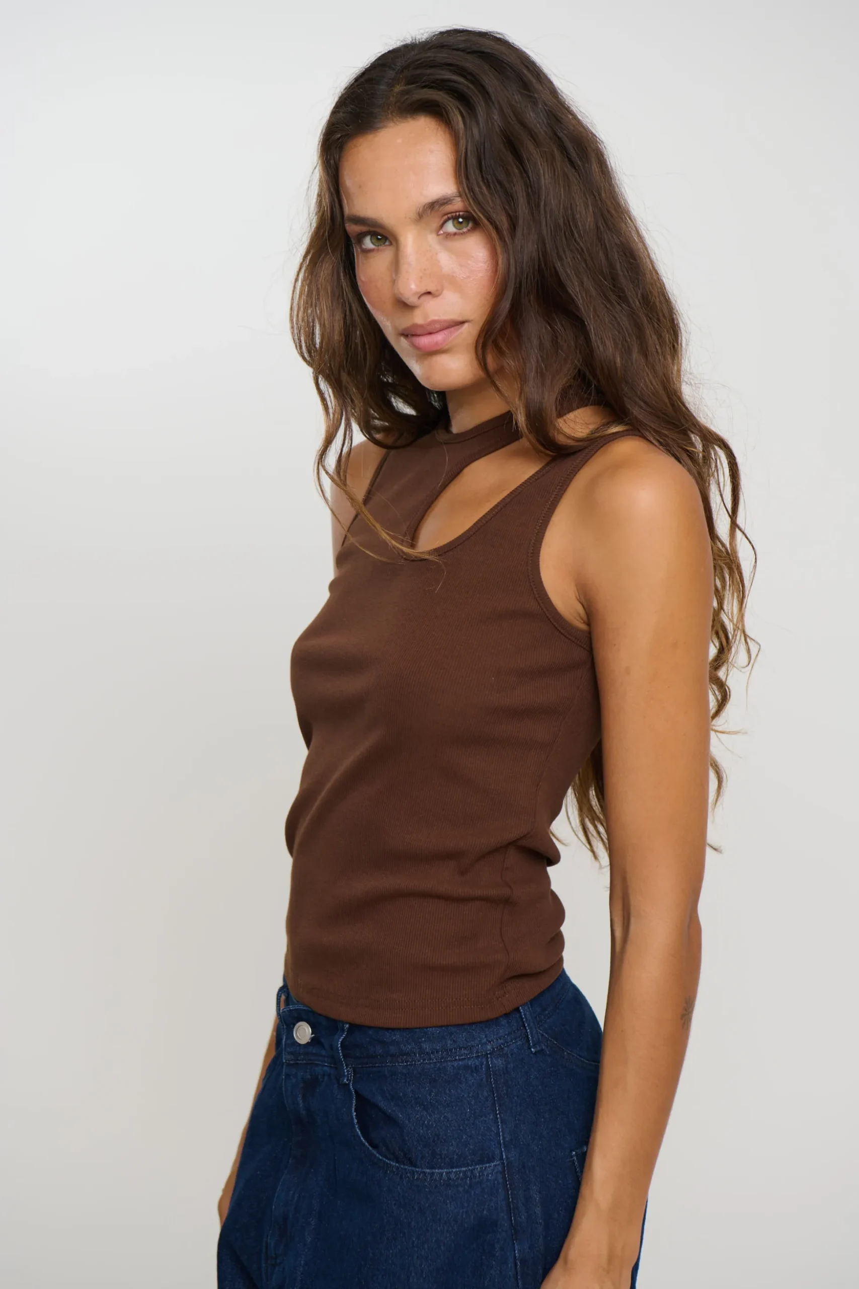 Veronika Tank Bitter Chocolate