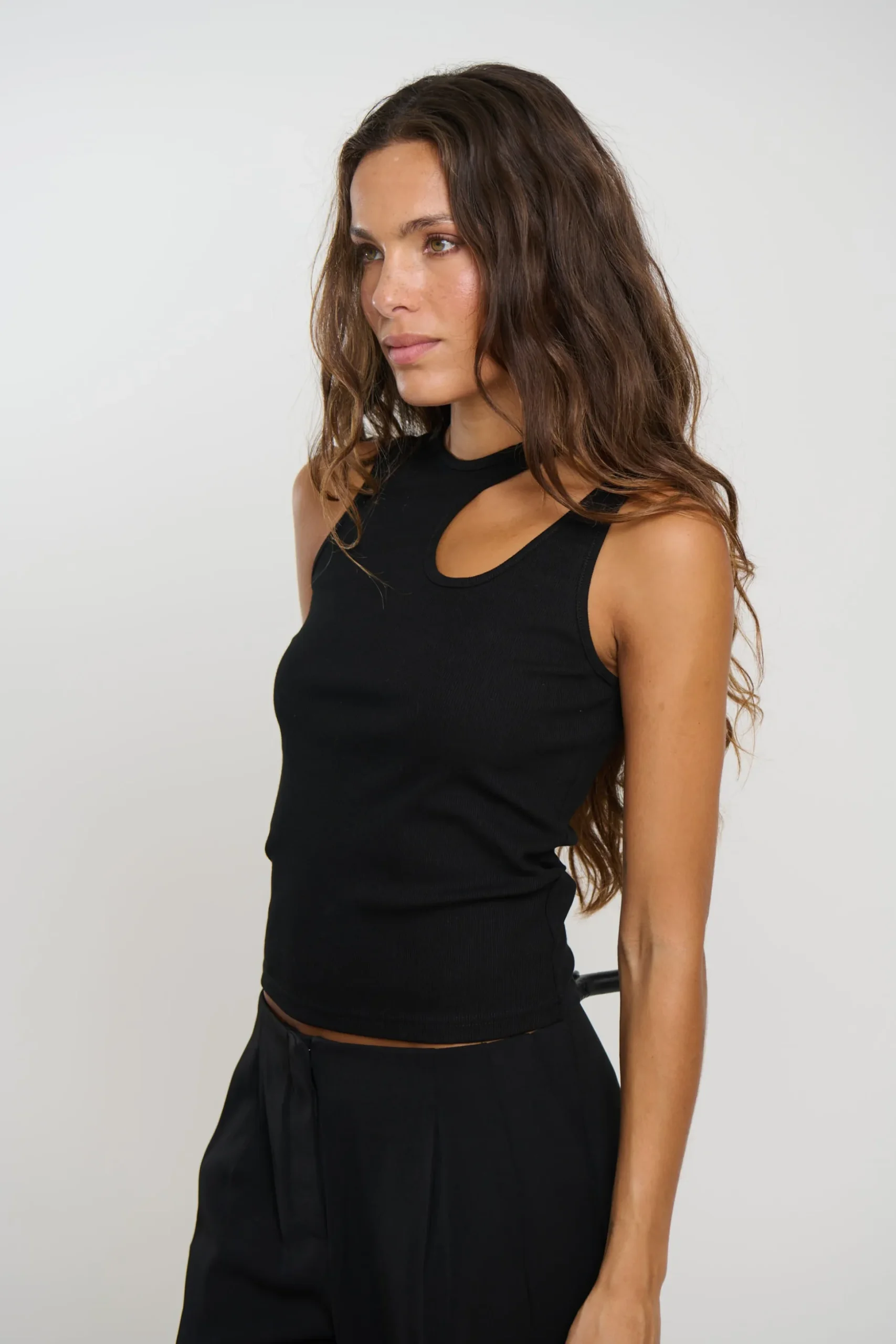 Veronika Tank Black