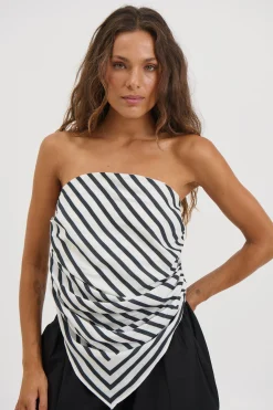 Vincent Scarf Top Beige