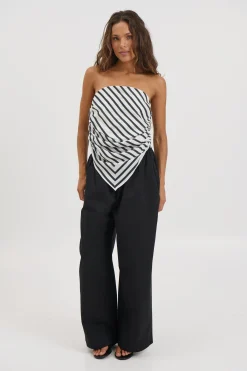 Vincent Scarf Top Beige