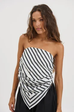 Vincent Scarf Top Beige