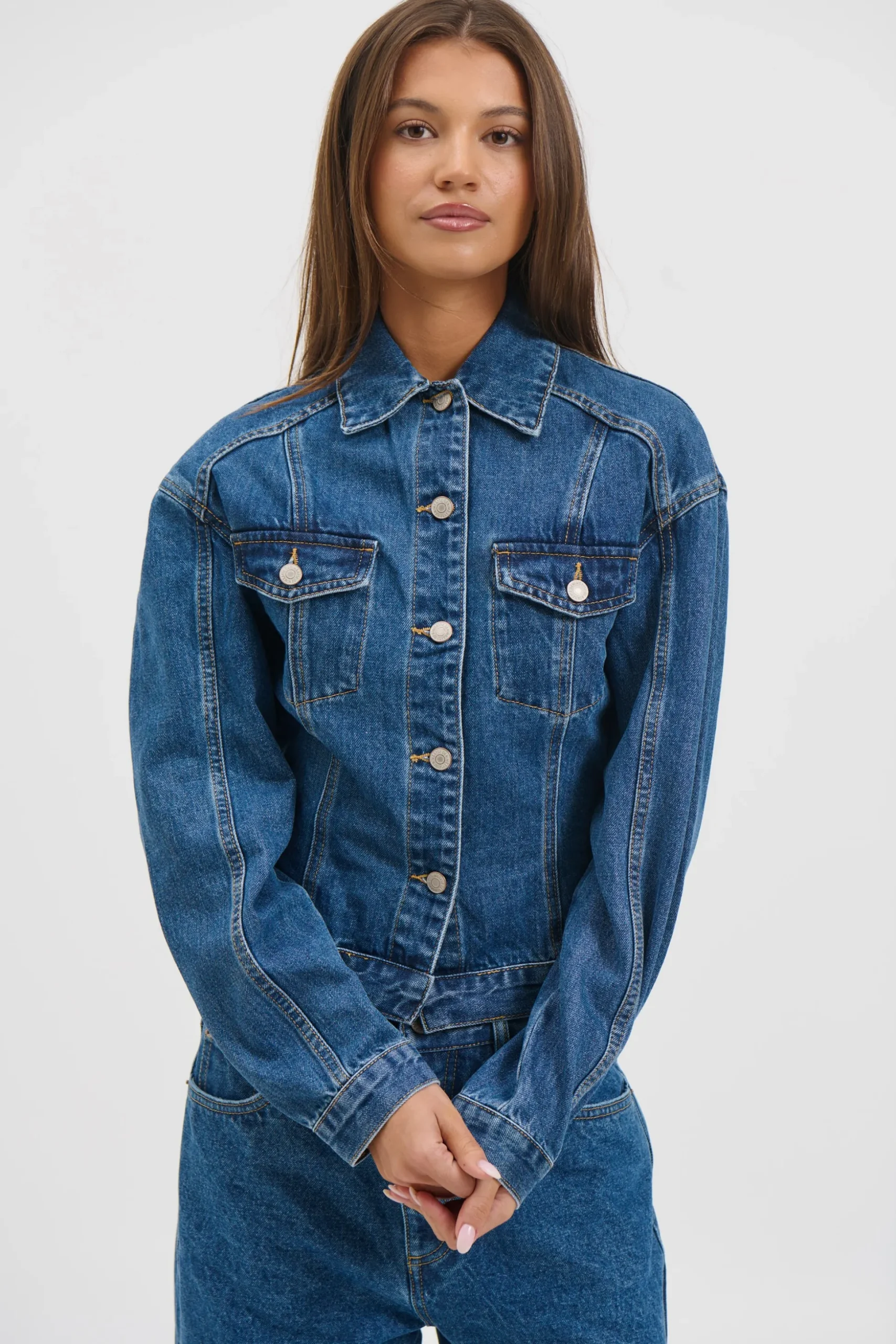 Violet Denim Jacket Denver Blue