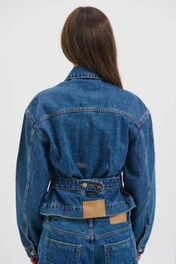 Violet Denim Jacket Denver Blue