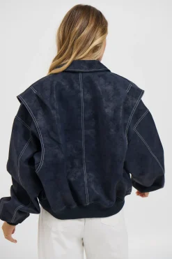 Vista Bomber Washed Navy
