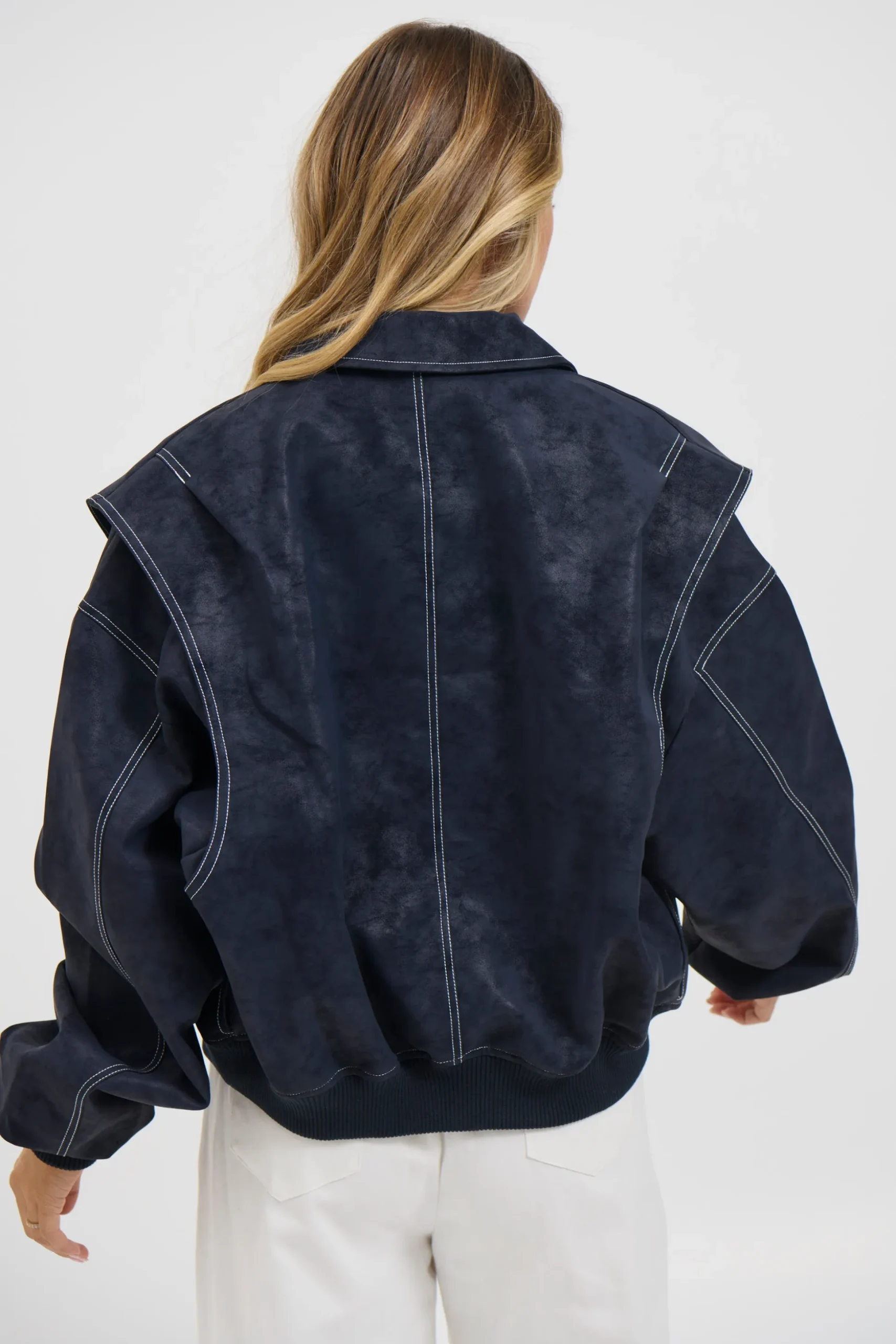 Vista Bomber Washed Navy