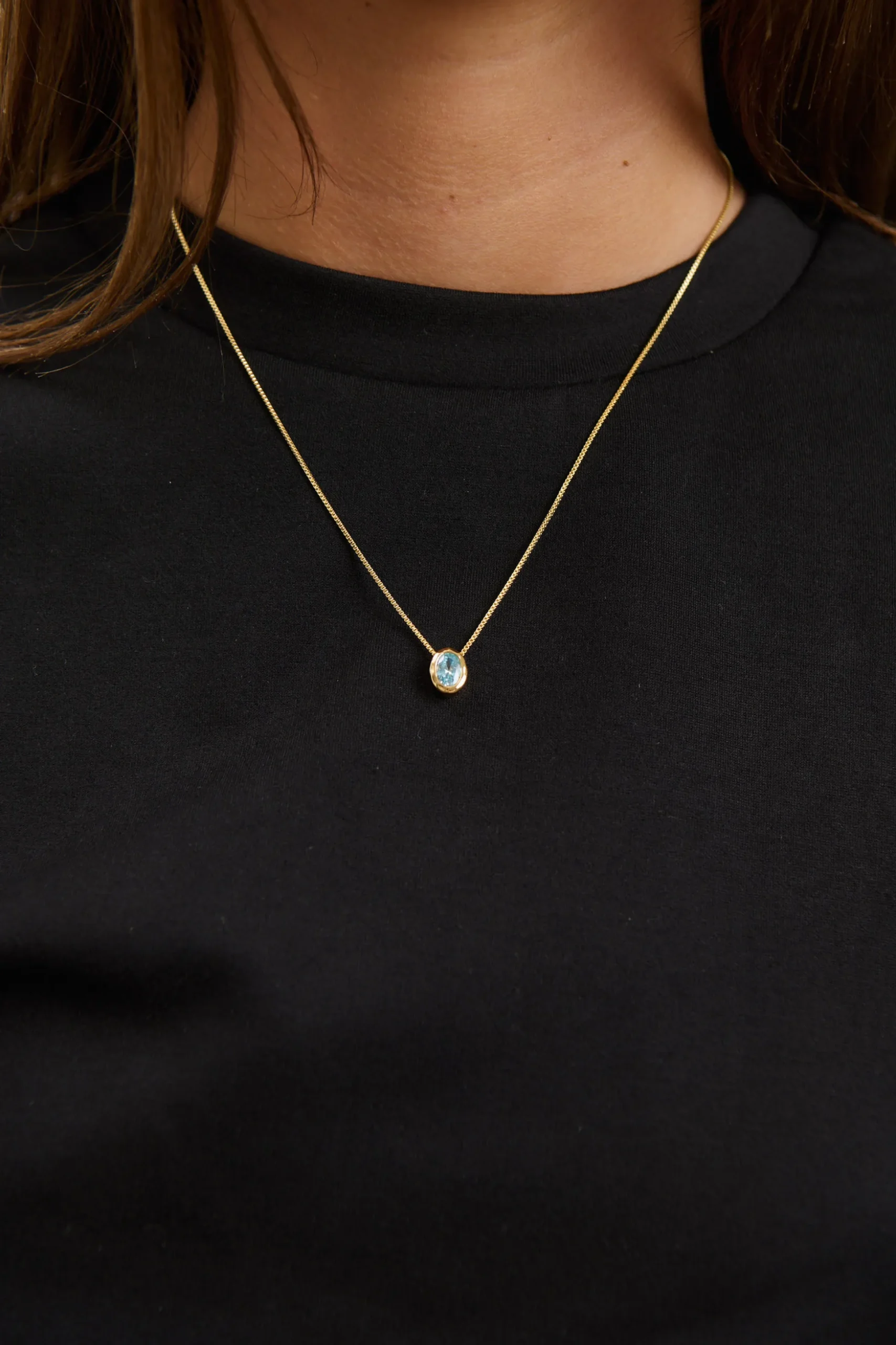 Willow Birthstone Necklace December