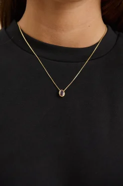 Willow Birthstone Necklace February