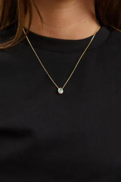 Willow Birthstone Necklace March