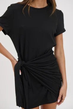 Winnie Shirt Dress Black