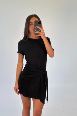 Winnie Shirt Dress Black