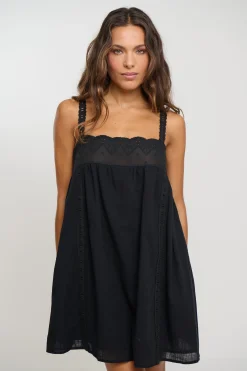 Wynter Lace Mini Dress Black