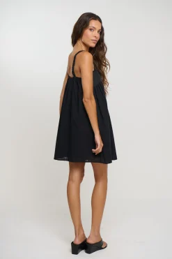 Wynter Lace Mini Dress Black