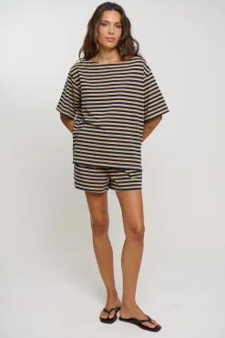 Zena Short Sand Stripe