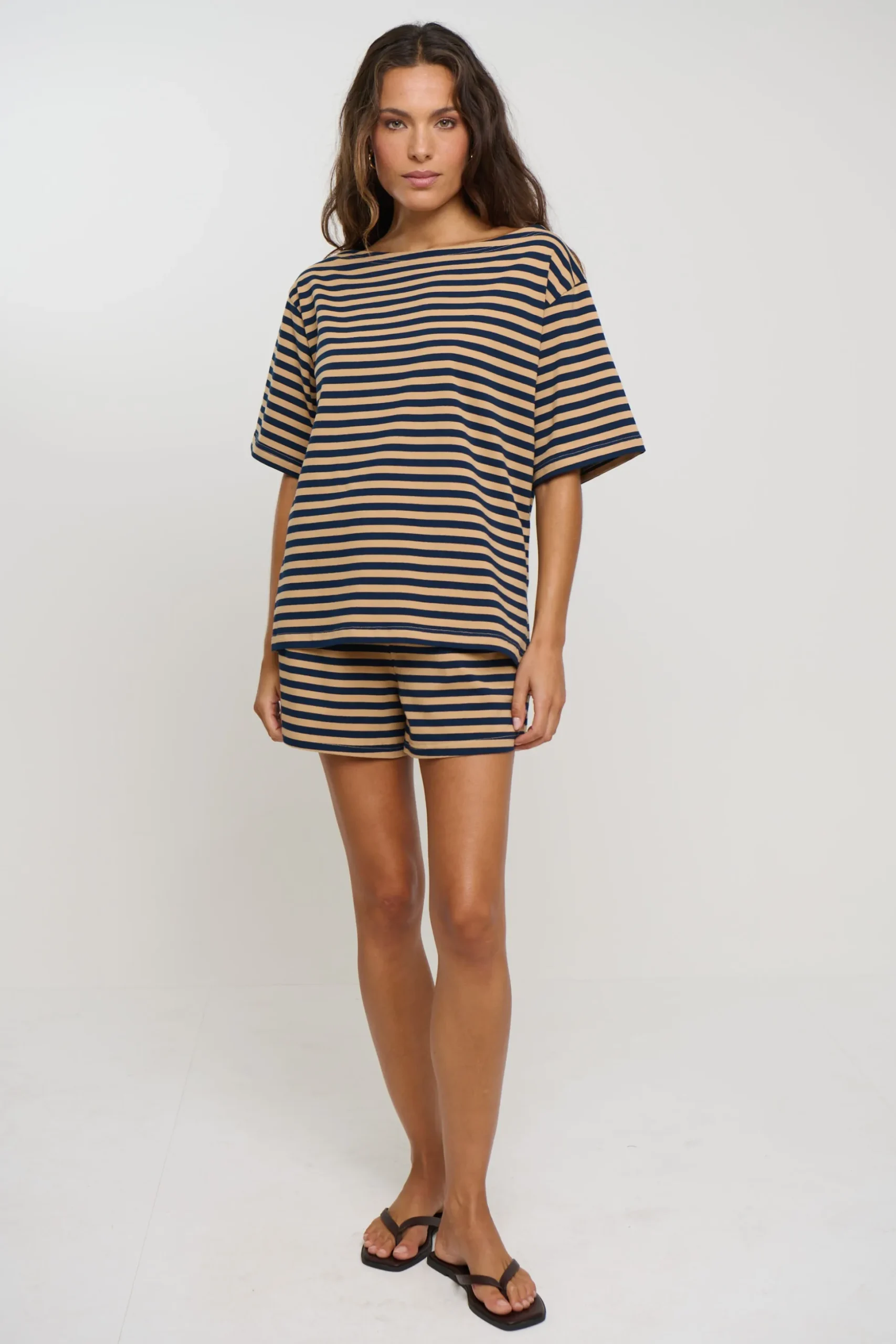 Zena Short Sand Stripe