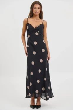 Zhali Midi Dress Black