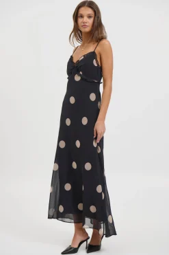 Zhali Midi Dress Black