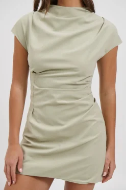 Ziah Mini Dress Matcha